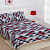Double Bedsheet in Check Design(Multi Colour) - front_view