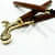 Vintage Antique Wooden Walking Stick with Brass Head Handle - front_view