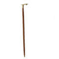 Jaguar Handle Wood Walking Stick - top_view