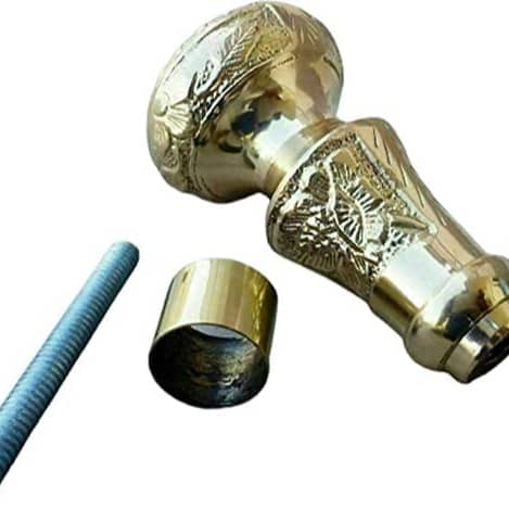 Designer Vintage Style Brass Knob Head Handle for Walking Stick Handle