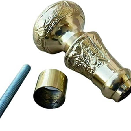Designer Vintage Style Brass Knob Head Handle for Walking Stick Handle
