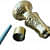 Designer Vintage Style Brass Knob Head Handle for Walking Stick Handle - left_view
