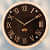 Wooden Clock With Roman Ring - front_view