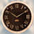 Wooden Clock With Roman Ring - top_view