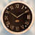 Wooden Clock With Roman Ring - rear_view