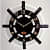 Ship Handle Clock - front_view