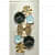 Metal Circles Designer Clock - front_view