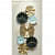 Metal Circles Designer Clock - right_view