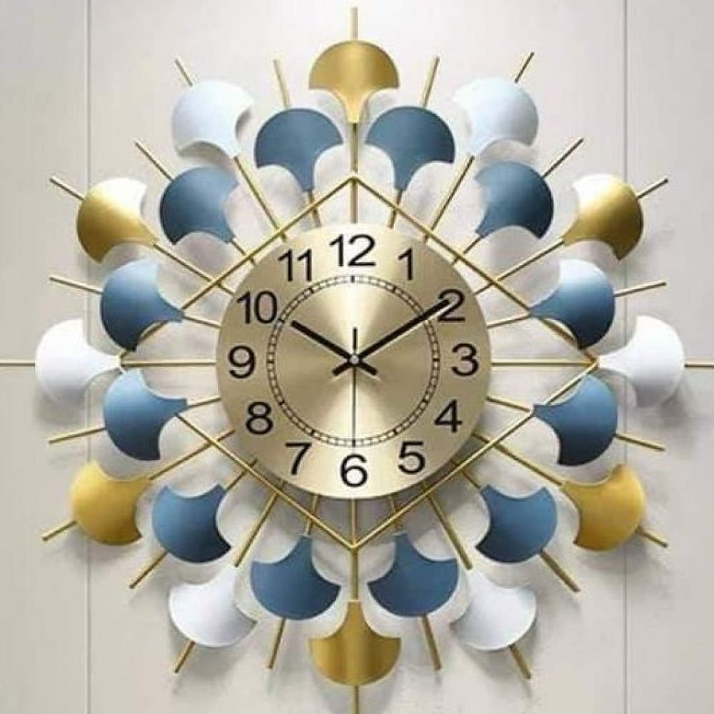 Metal Designer Clock With Sticks And Flaps - photo