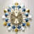 Metal Designer Clock With Sticks And Flaps - top_view