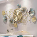 Metal Flower Decorative Wall Clock - photo