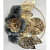 Metal Flower Leaves Clock With Side Dial - top_view