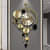 Round Ring With Etched Plates Metal Clock - front_view