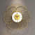 Flower Shaped Wired Clock - rear_view