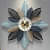 Multicolored Etched Leaves Clock - top_view
