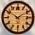 Wooden Clock With Ring Attached To Numbers - top_view