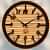 Wooden Clock With Ring Attached To Numbers - rear_view