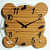 Wooden Bubble Shaped Clock - top_view