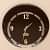 Wooden Inner Circle Glass Clock - front_view