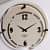 Wooden Inner Circle Glass Clock - top_view