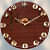 Wooden Birds on Stem Cut Clock - front_view