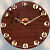 Wooden Birds on Stem Cut Clock - top_view