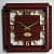 Wooden Sticks Numbers Glass Clock - top_view