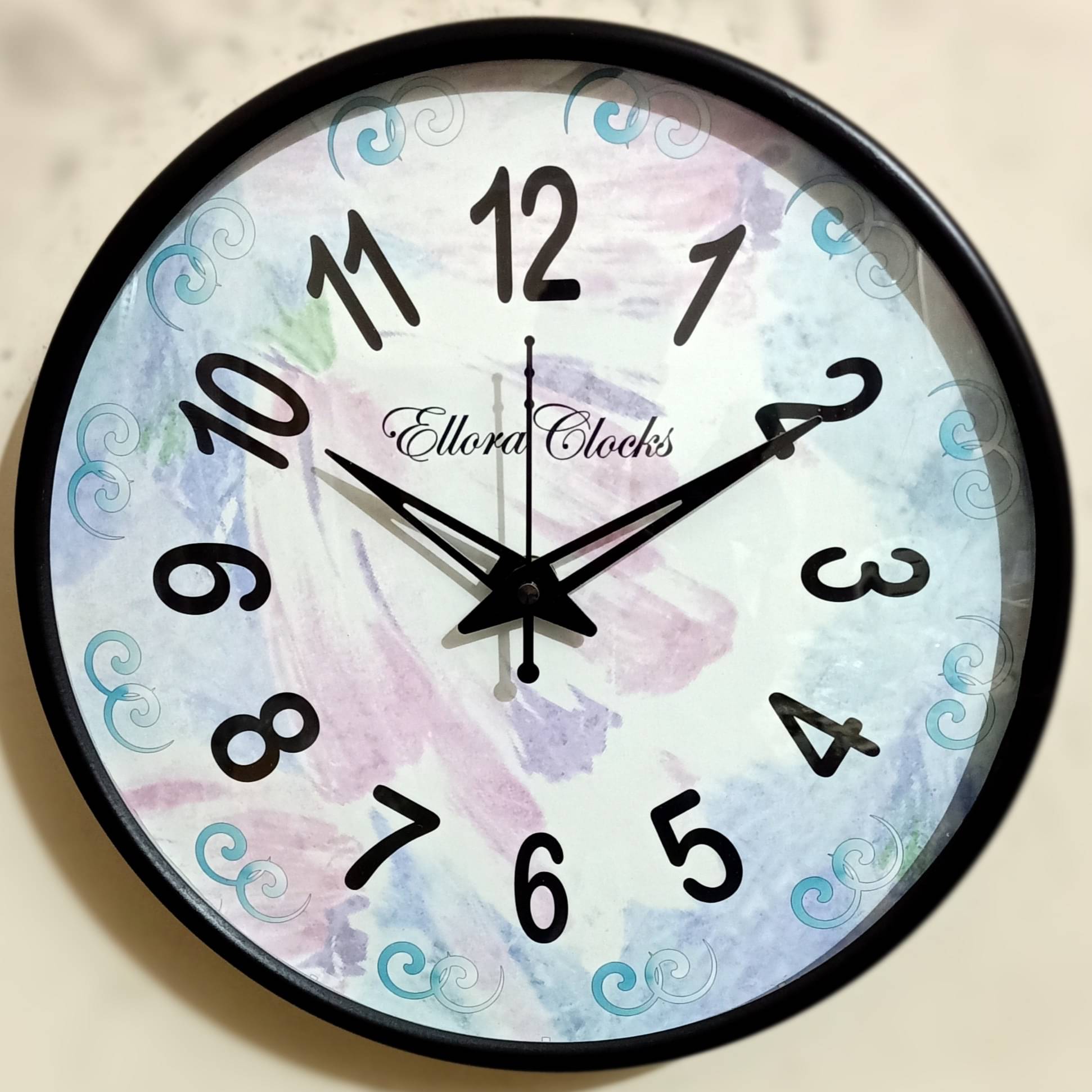 Metal Framed Round Clock
