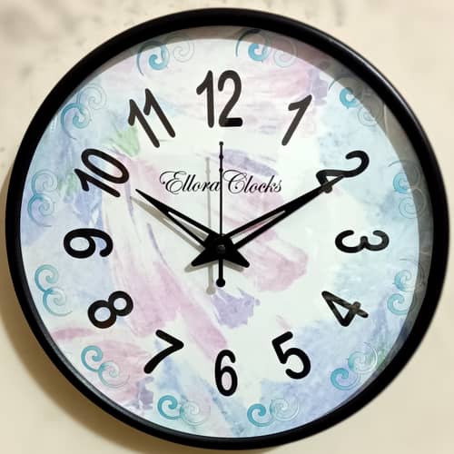Metal Framed Round Clock