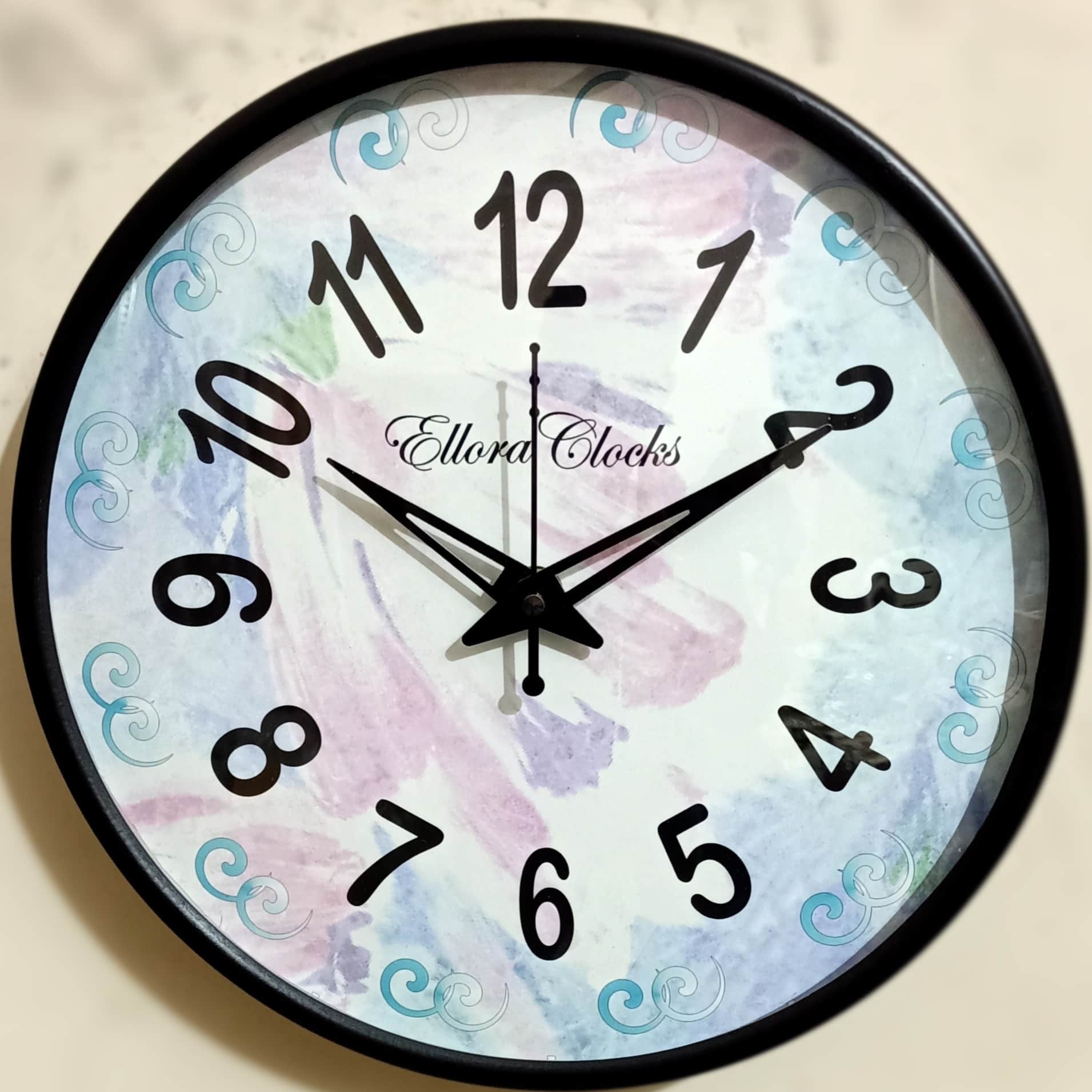 Metal Framed Round Clock - rear_view