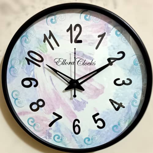 Metal Framed Round Clock