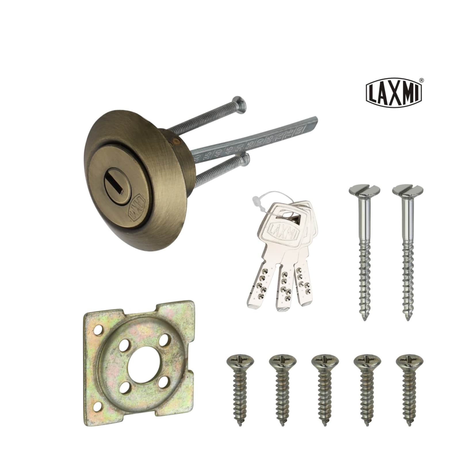 Rim Lock Ultra Keys Antiq - top_view