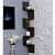 Tahoe Wall Mount Corner Shelves (Black) - front_view