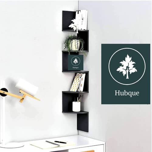 Tahoe Wall Mount Corner Shelves (Black)