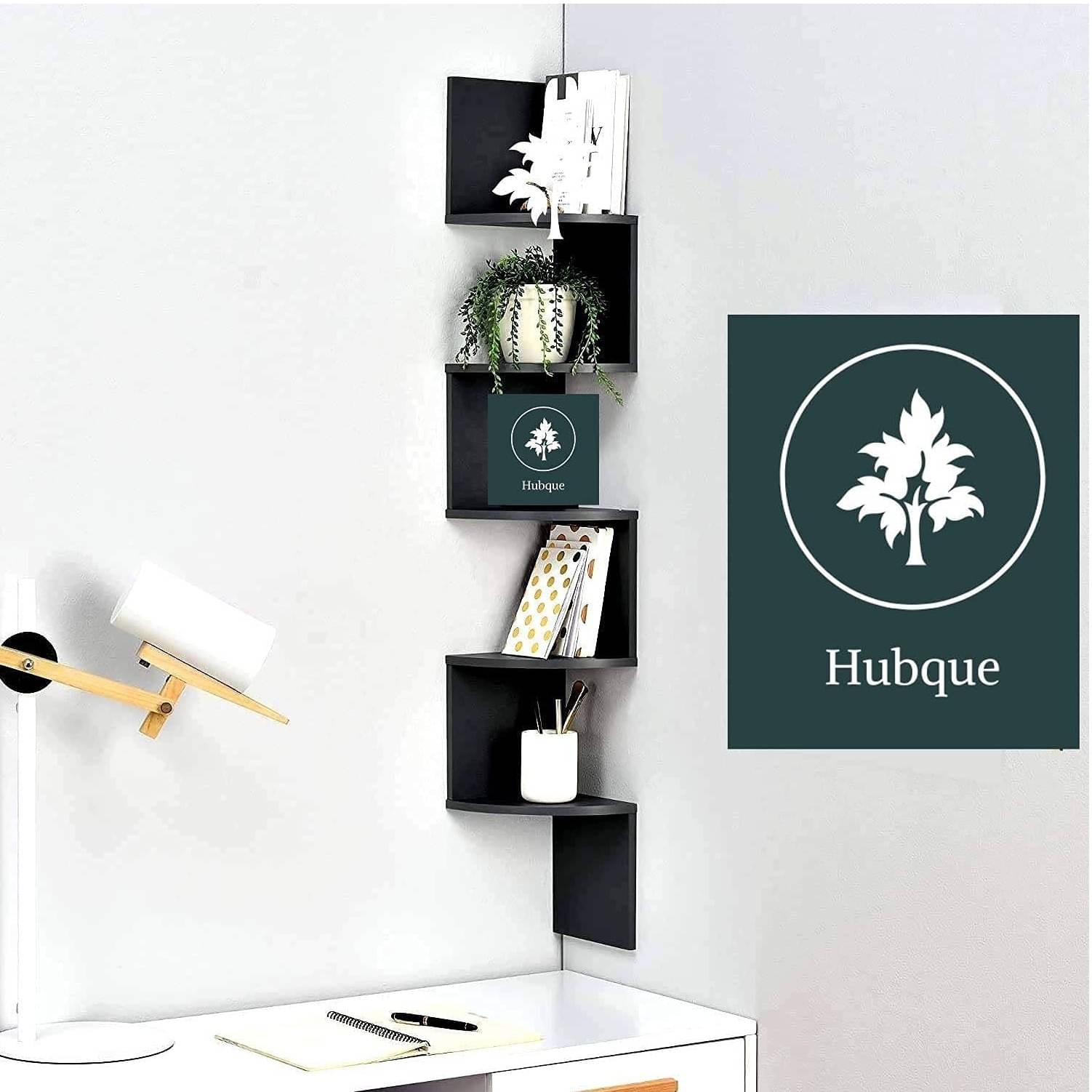 Tahoe Wall Mount Corner Shelves (Black)