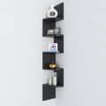 Tahoe Wall Mount Corner Shelves (Black) - bottom_view