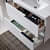 Modern 36" White Wall-Mounted Bathroom Vanity - top_view