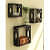 Square Cube Floating Wall Shelves (Set of 3 Black) - photo