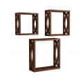 Andes Square Shape Book Shelves (Brown) - top_view