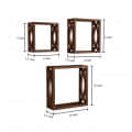 Andes Square Shape Book Shelves (Brown) - left_view