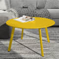 Modern Wooden Small Coffee Table - front_view