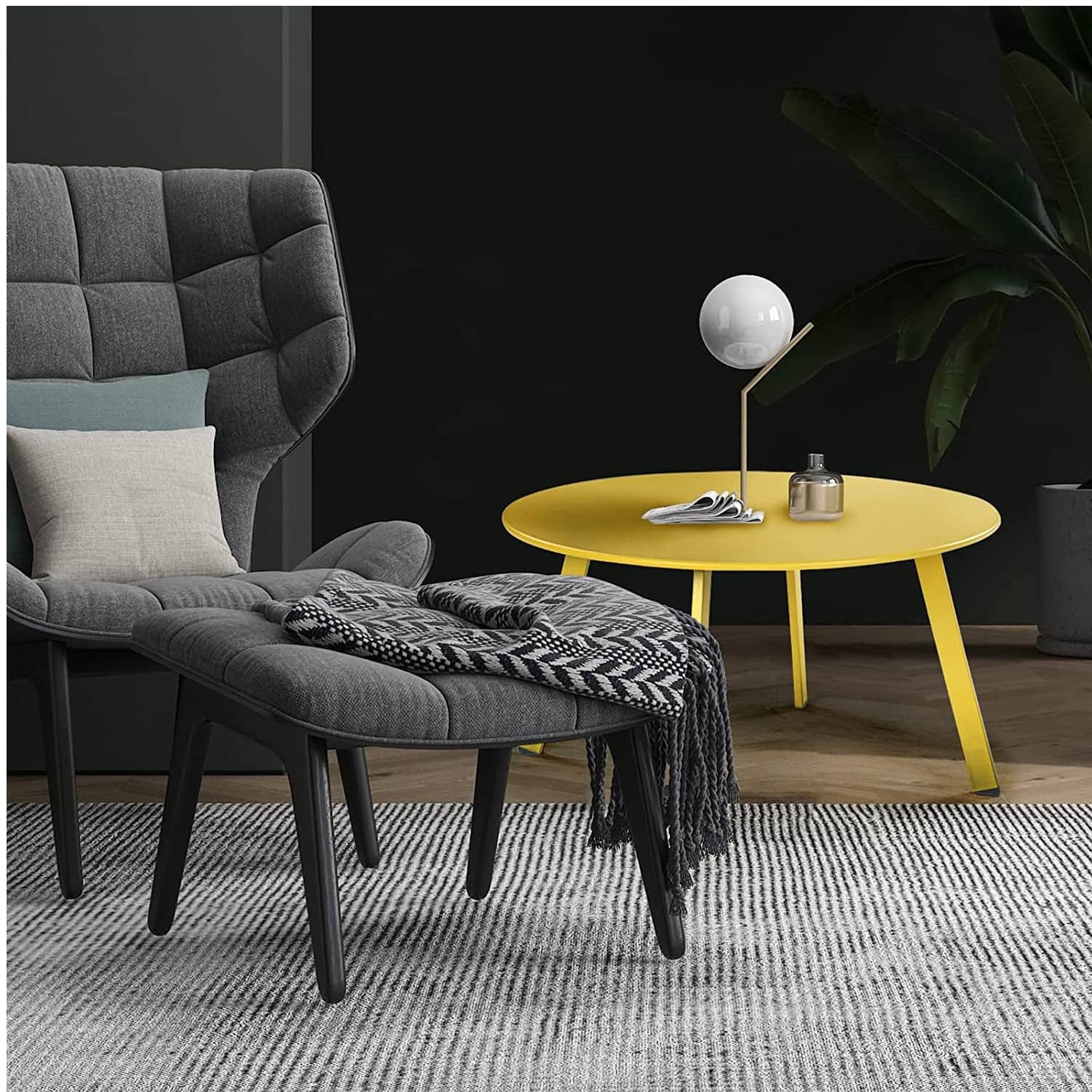 Modern Wooden Small Coffee Table - right_view