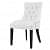 Modern Dining Chair With Button Nailed Trim - front_view