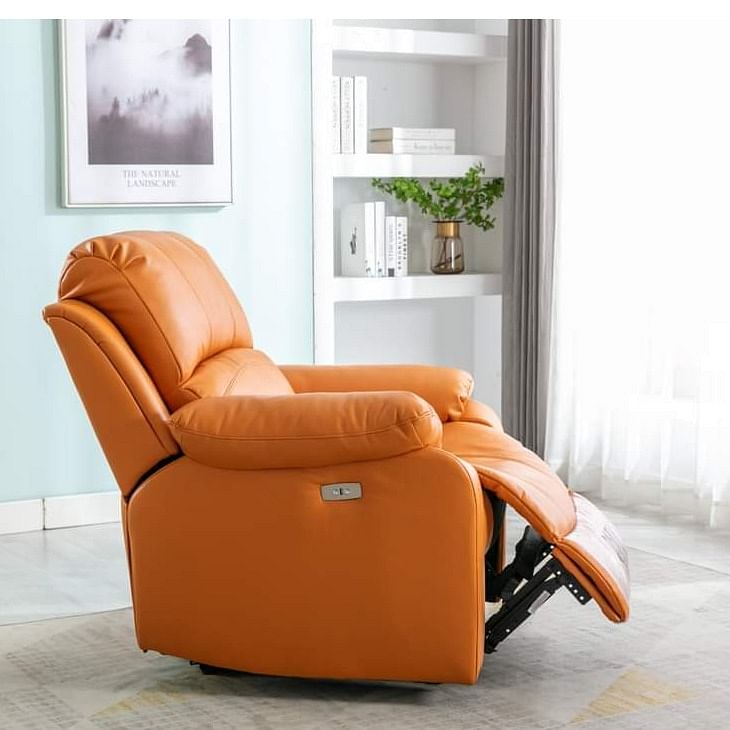 burnt orange rocker recliner