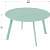Modern Round Wooden Small Coffee Table (Mint Green) - bottom_view