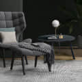Yoho Modern Round Coffee Table (Black) - top_view