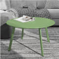 Modern Wooden Small Coffee Table  (Pea Green) - photo