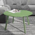 Modern Wooden Small Coffee Table  (Pea Green) - front_view