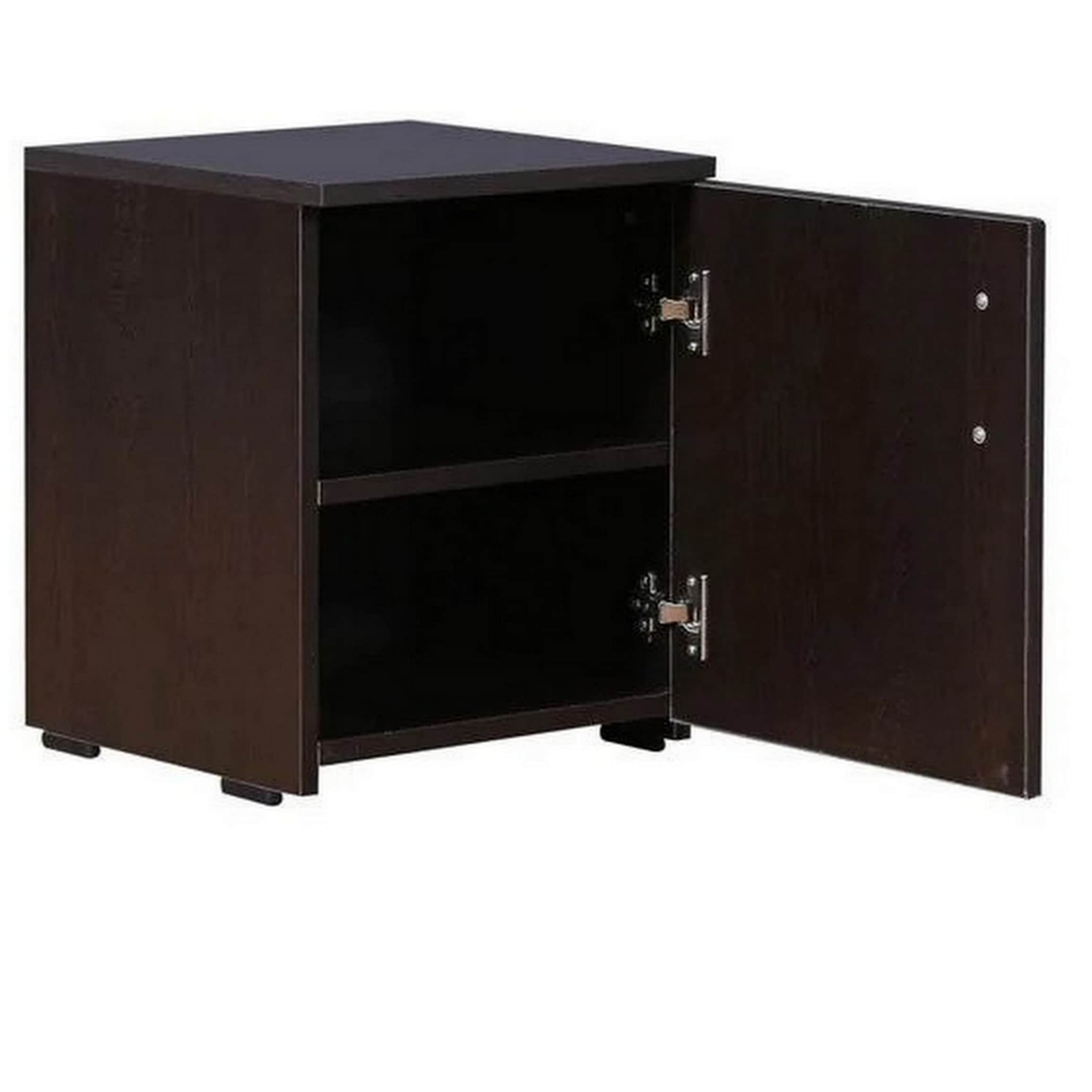Bedside Table  (Finish Color - Wenge, Pre-assembled) - rear_view