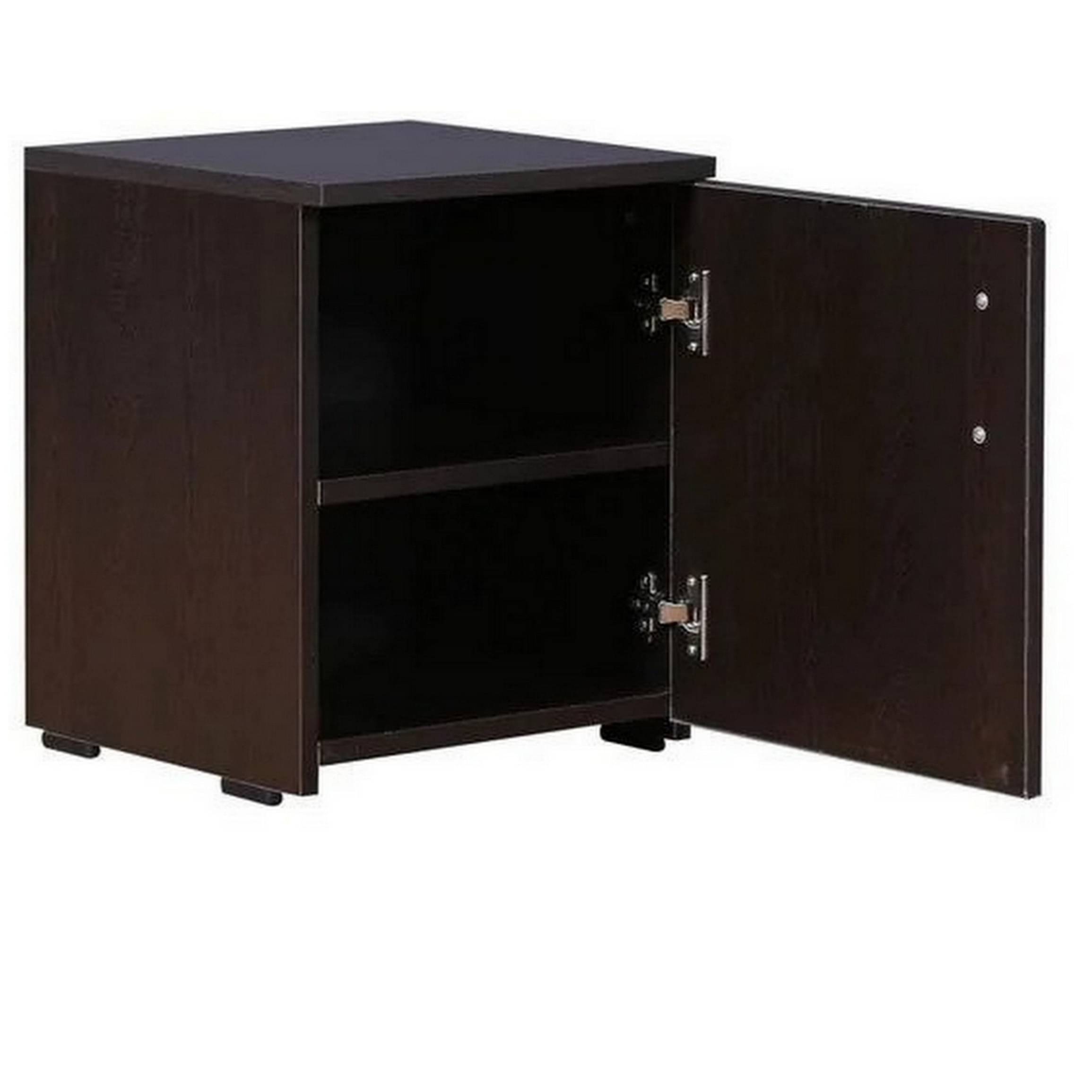 Bedside Table  (Finish Color - Wenge, Pre-assembled)